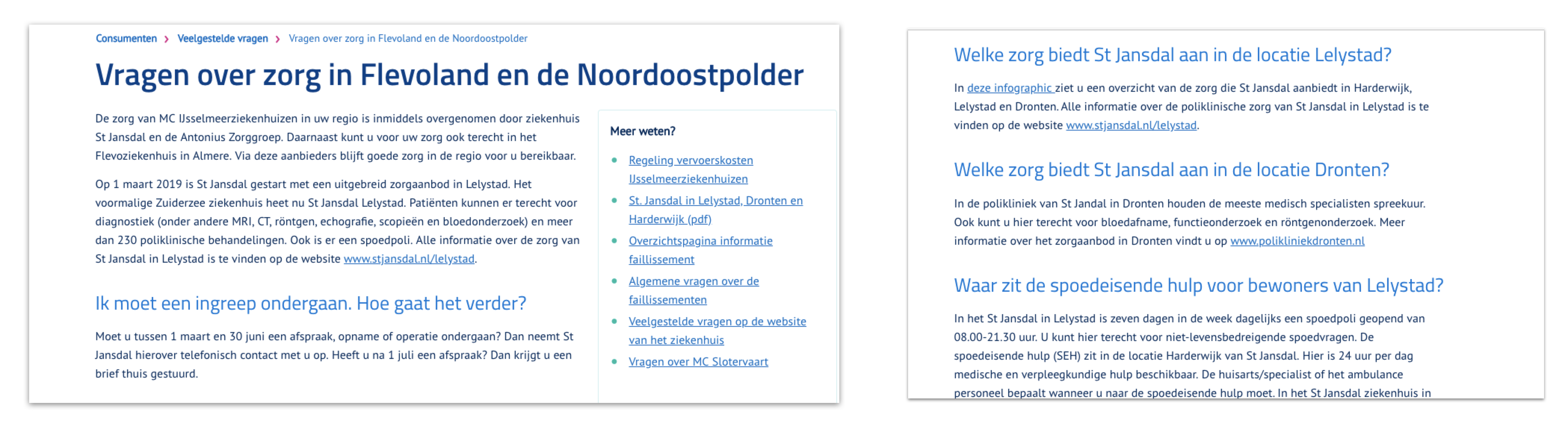 Zilveren Kruis website screenshot