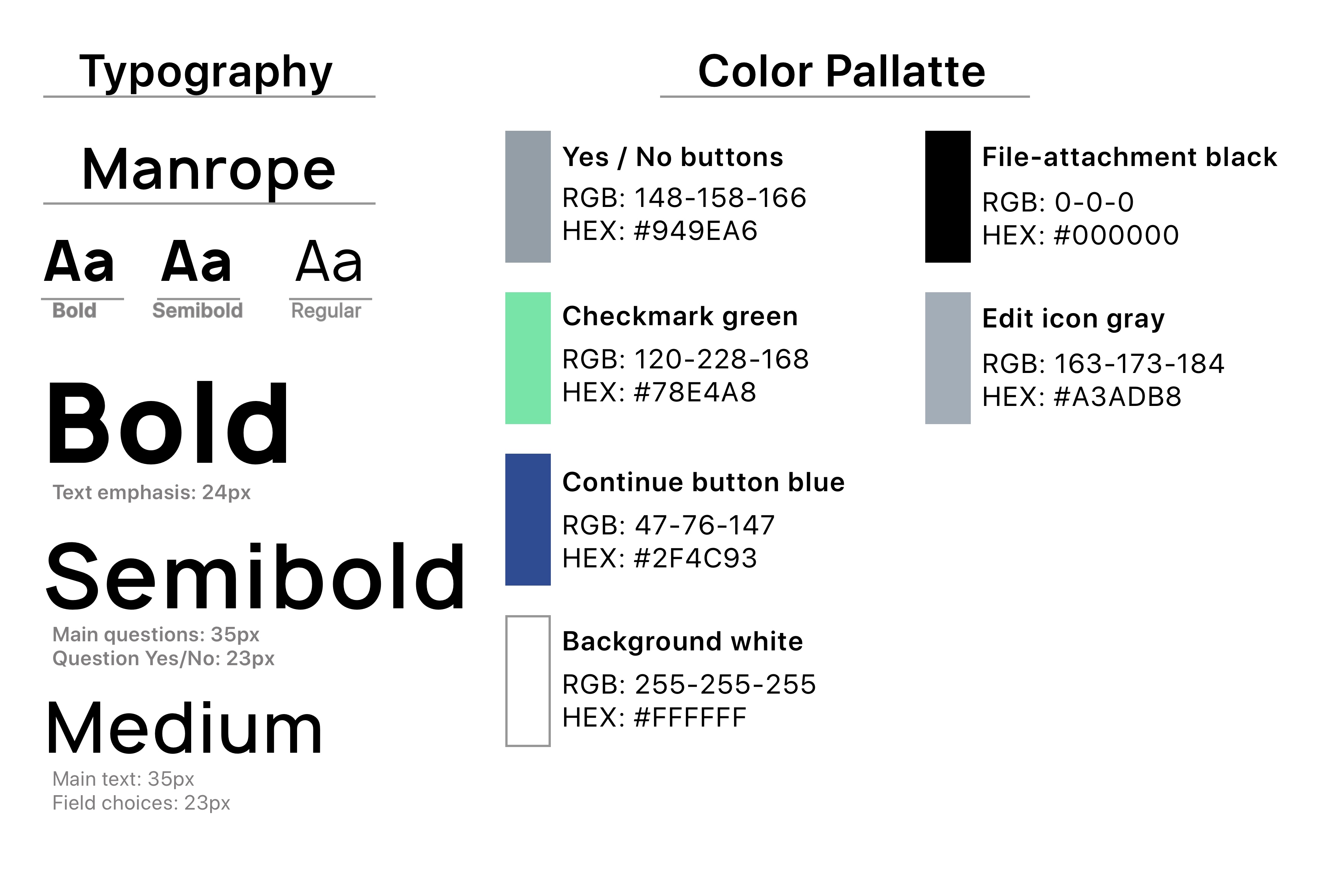 Typography and Colors immi